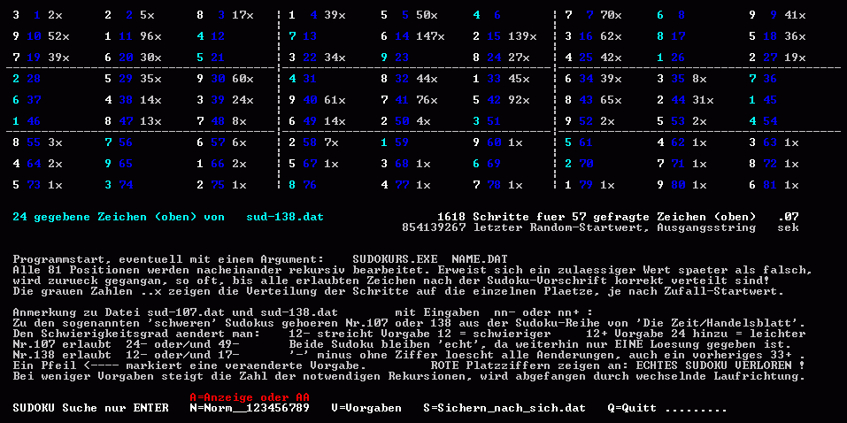 Anzeige von sudokurs.exe